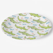 わに誕生日の紙皿9" ペーパープレート (アングル)