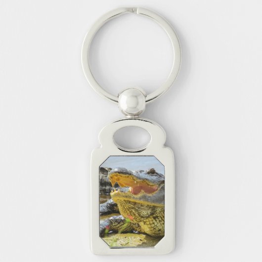 わに。 さしせまった キーホルダー (正面)