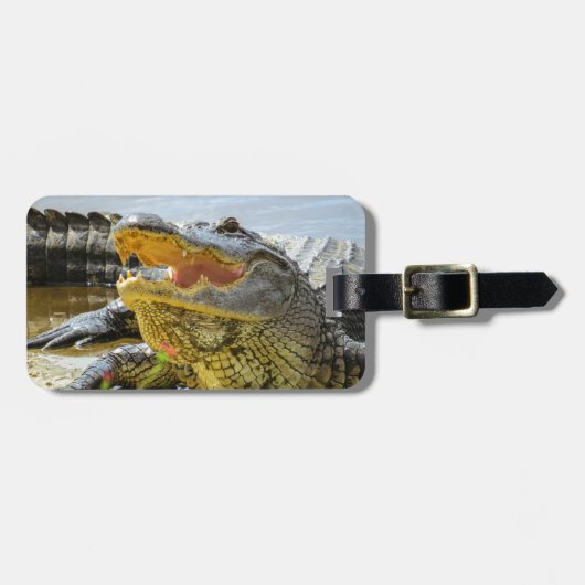 わに。 さしせまった ラゲッジタグ (正面横)