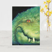 わに カード (黄色い花)