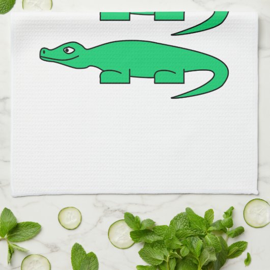 わに キッチンタオル (折り畳み)