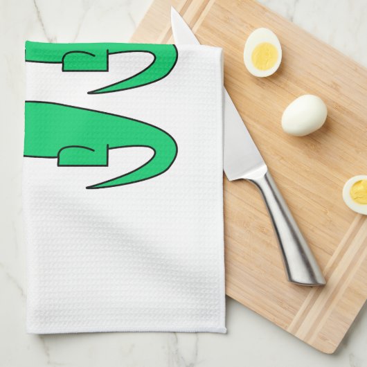 わに キッチンタオル (四つ折り)