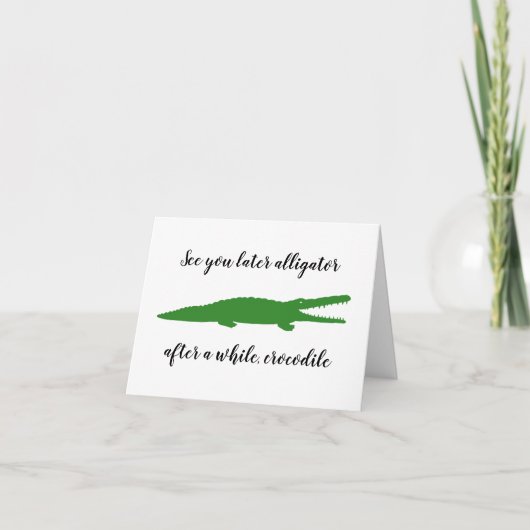 わに サンキューカード (正面)