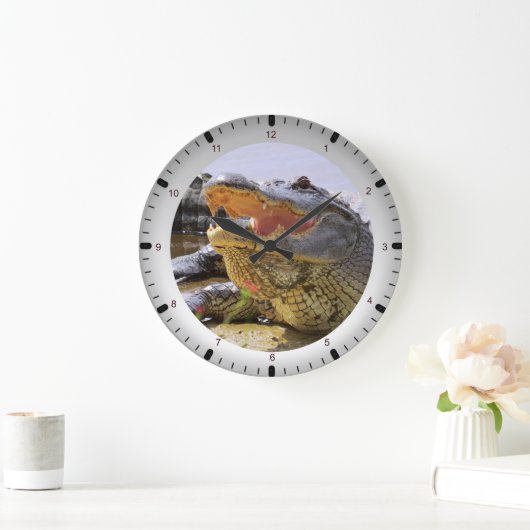 わに ラージ壁時計 (ホーム)