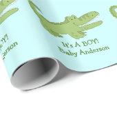 わに/ワニのカスタマイズ可能な包装紙 ラッピングペーパー (ロールコーナー)