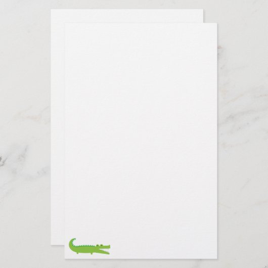 わに 便箋 (正面/裏面)