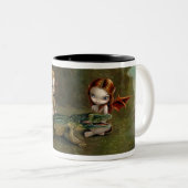 "わに"助けますマグ ツートーンマグカップ (正面右)