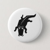 わに 缶バッジ (正面)