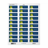 わにd1動物の差出人住所ラベル ラベル (フルシート)