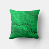 わにRTの石によるネオン緑の枕デザイン クッション (裏面)