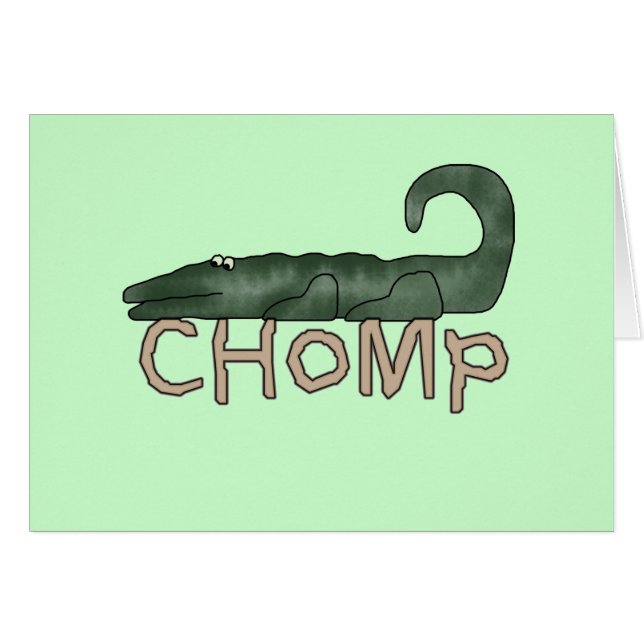 わにTシャツおよびギフトをChomp (正面横)