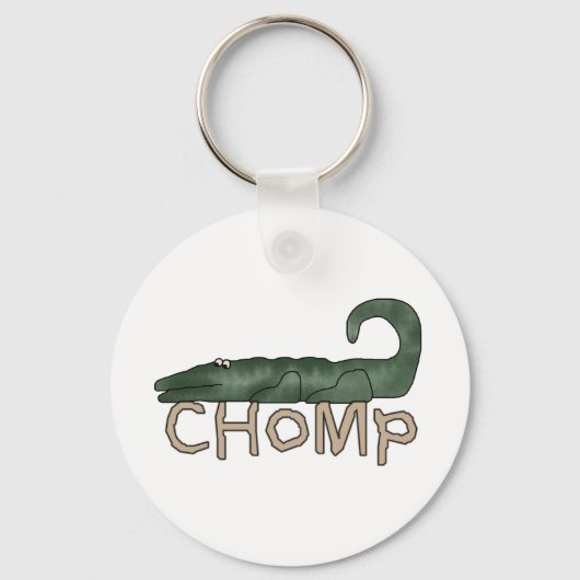 わにTシャツおよびギフトをChomp キーホルダー (正面)