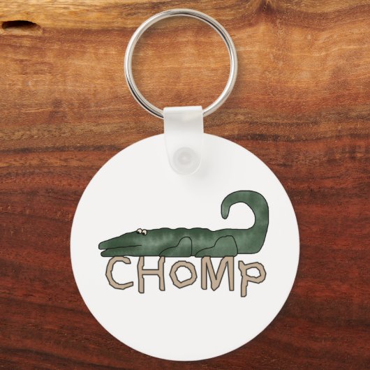 わにTシャツおよびギフトをChomp キーホルダー (正面)