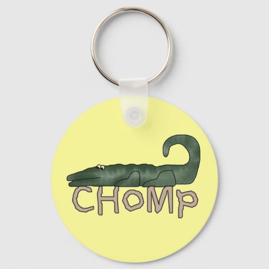 わにTシャツおよびギフトをChomp キーホルダー (正面)