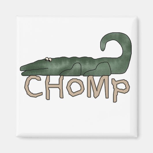 わにTシャツおよびギフトをChomp マグネット (正面)