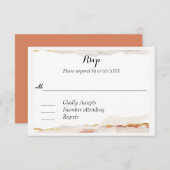 わびサビ水彩漢字RSVP (正面/裏面)