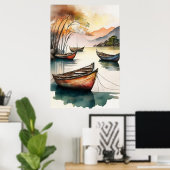 わび・さびアートのポスター ポスター (ホームオフィス)