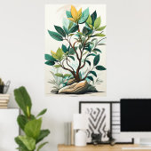 わび・さびアートのポスター ポスター (ホームオフィス)