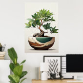 わび・さびアートのポスター ポスター (ホームオフィス)