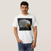 わめくアメリカの白頭鷲の頭部 Tシャツ (正面フル)
