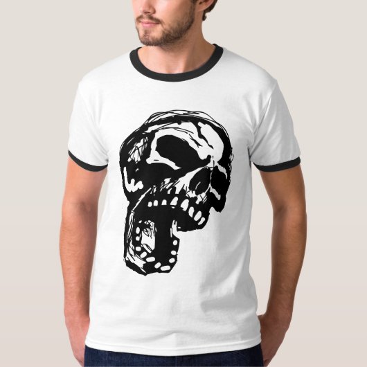 わめくスカル Tシャツ (正面)
