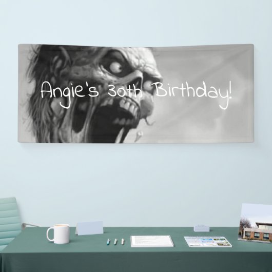 わめくゾンビの誕生日 横断幕 (トレードショー)