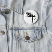 わめくマイクロフォンボタン 缶バッジ (インサイチュ)