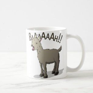 わめくヤギの落書きのヌードルのデザイン コーヒーマグカップ