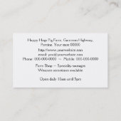 わらでsnuffling偏った耳を搭載するブタ 名刺 (裏面)