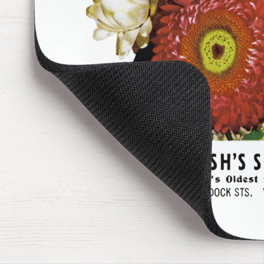 わらの花の種の包みのラベル マウスパッド (コーナー)