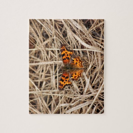 わらの蝶 ジグソーパズル (縦)