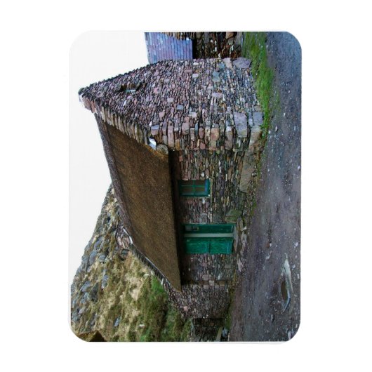 わらぶきアイリッシュストーンコテージフレキシマグネット マグネット (縦)