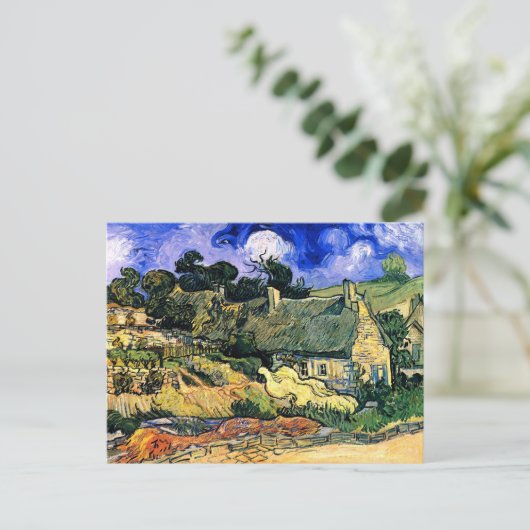 わらぶきコテージアットコーデビルヴァンゴッホファインアート ポストカード (スタンド正面)