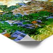 わらぶきコテージバイザヒルバンゴッホファインアート ポスター (角)