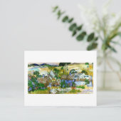 わらぶきコテージバイザヒルバンゴッホファインアート ポストカード (スタンド正面)