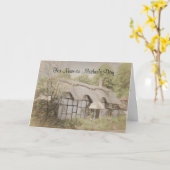 わらぶきコテージ母の日のカード カード (黄色い花)