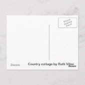 わらぶきバラコテージ ポストカード (裏面)