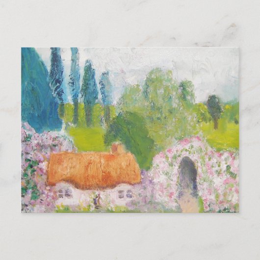 わらぶきバラコテージ ポストカード (正面)