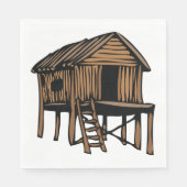 わらぶき家 スタンダードランチョンナプキン (正面)