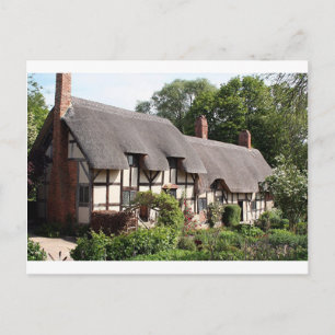 わらぶき小屋，ストラットフォード，イギリス，イギリス ポストカード