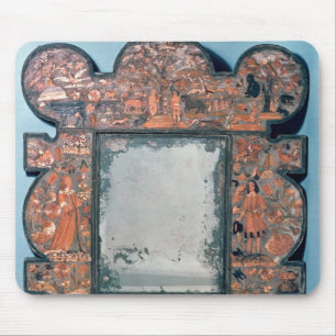 わらワークの鏡フレーム1670-80年 マウスパッド