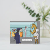 「わら」 ポストカード (スタンド正面)