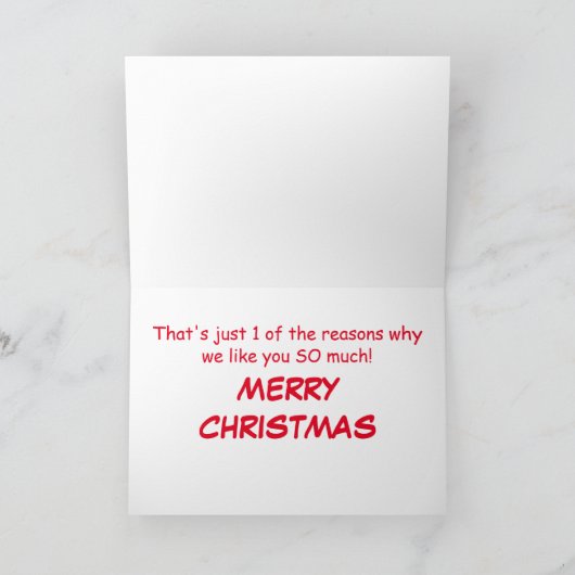 わるいクリスマス シーズンカード (内部)