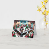 わるいサンタのボクシングルドルフ カード (黄色い花)