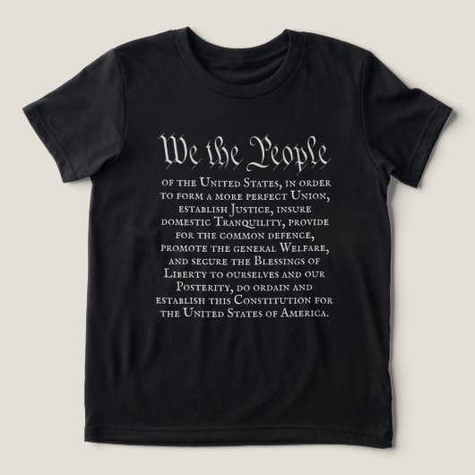 われら人民の憲法前文全文 トライブレンドＴシャツ (デザイン正面)