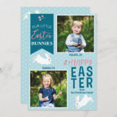「われわれの小さなイースターバニー」イースター2フォトバニー シーズンカード (正面/裏面)