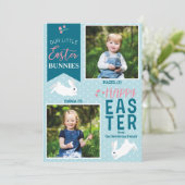 「われわれの小さなイースターバニー」イースター2フォトバニー シーズンカード (スタンド正面)