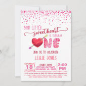 われわれの小さな恋人が1歳になる- WH 招待状 (正面)