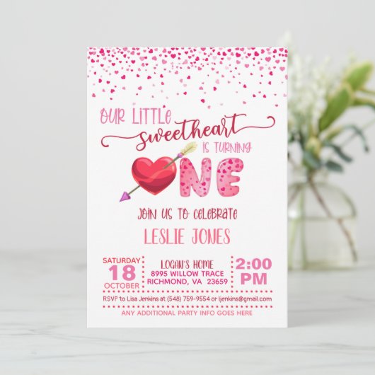 われわれの小さな恋人が1歳になる- WH 招待状 (スタンド正面)