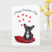 わんこからのバレンタインカード カード (黄色い花)